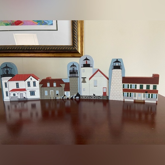 Set of 4 CATS MEOW Lighthouses Bass Harbor, Turkey Point, Admiralty, Matinicus - Picture 10 of 10